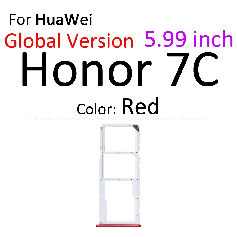 Высокое качество Micro SD/Sim карты лоток гнездо адаптера для HuaWei Honor 7C Pro Разъем Держатель Слот ридер контейнер