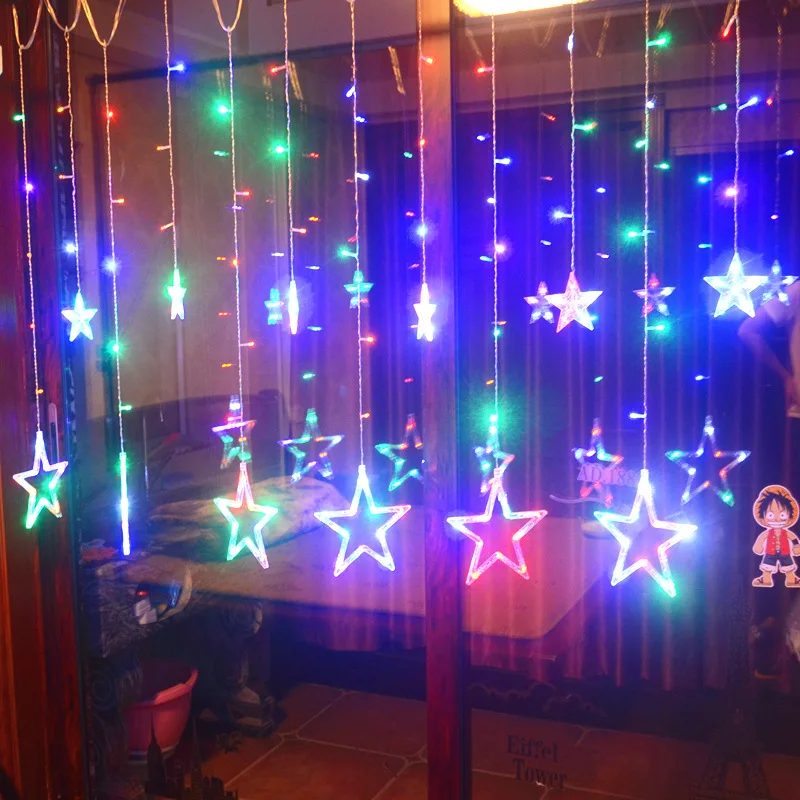 

LED Twinkle Light Small Colored Lights Flashing Light String Lights Stars Curtain Lights Online Celebrity Bedroom Romantic Room