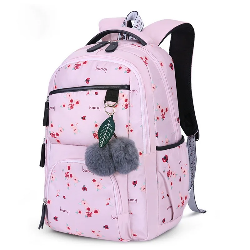 MoneRffi с цветочным принтом, корейский стиль, детские школьные рюкзаки для девочек, школьные сумки, Большой Вместительный рюкзак, сумка для детей, Mochila