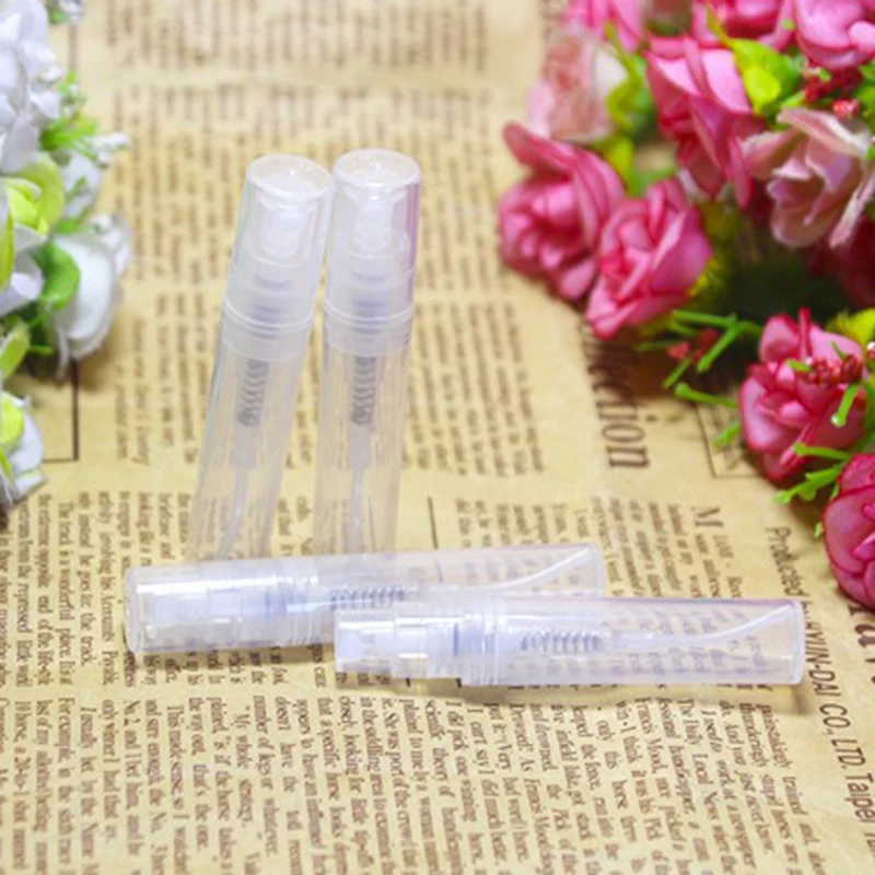 2ml Empty Plastic Perfume Bottles Mist Spray Refillable Bottle Small Test Sample Container Vial Atomizer Perfumes