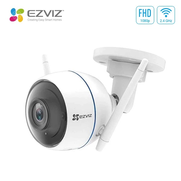 $US $69.99 EZVIZ Security Camera 1080p Outdoor Bullet IP66 Weatherproof Smart Motion Detection Night Vision 2.4GHz WiFi ezTube 720p