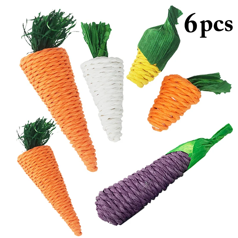 6 шт. жевательная игрушка для хомяка кролика | Дом и сад