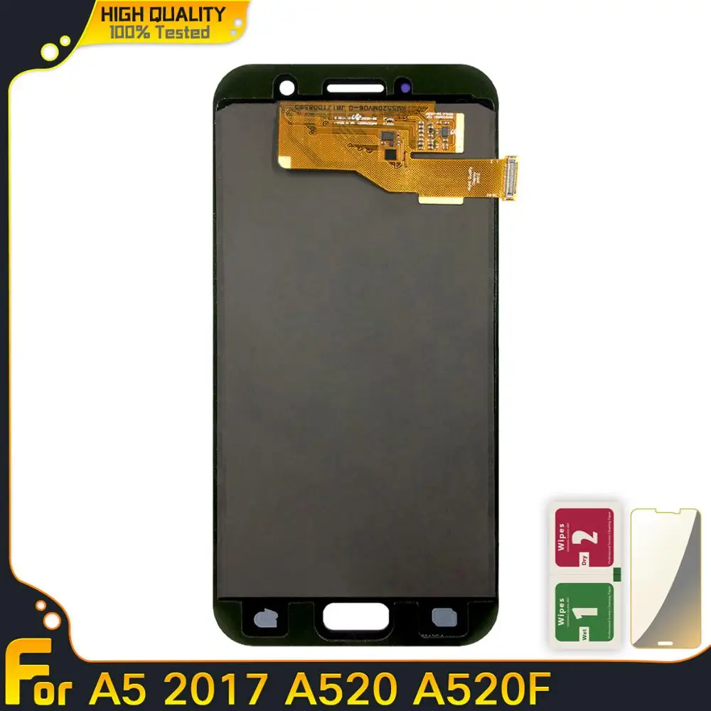 Дисплей для Samsung Galaxy A5 A520 A520F телефон lcd кодирующий преобразователь сенсорного экрана в сборе Запасные части A520 A520F A520F/DS