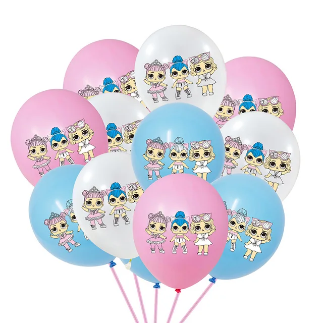 12/15Pcs  LOLs dolls Latex Balloon Set LOLs Balloon Children's Birthday Party Decoration supplies Kids birthday gifts 2