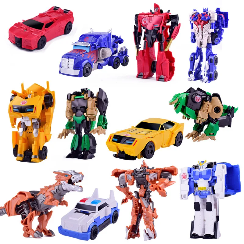 

Children Deformation Toy Cartoon Garage Kit Step Deformation Robot Transformation Model Car New Year Gift