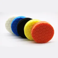 Disques de polissage pour voiture 3/4/5/6/7 pouces, 5 pièces/ensemble, auto adhésif, éponge de polissage pour cire, roue en laine et tampons, Kit de tampons