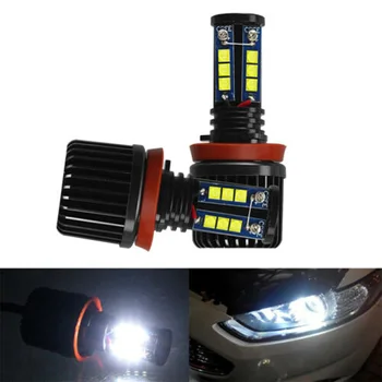 

2pcs 120W H8 LED Angel Eyes Halo Ring Light Bulbs For BMW E92 E93 3 Series 335i​