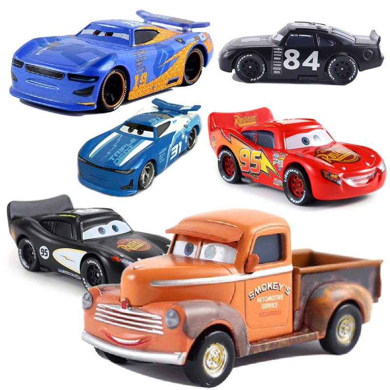 Coche de juguete de Metal de Cars Disney Pixar Cars 3 Jackson Storm, juguete de aleación fundida, 1:55, suelto, nueva marca en Stock