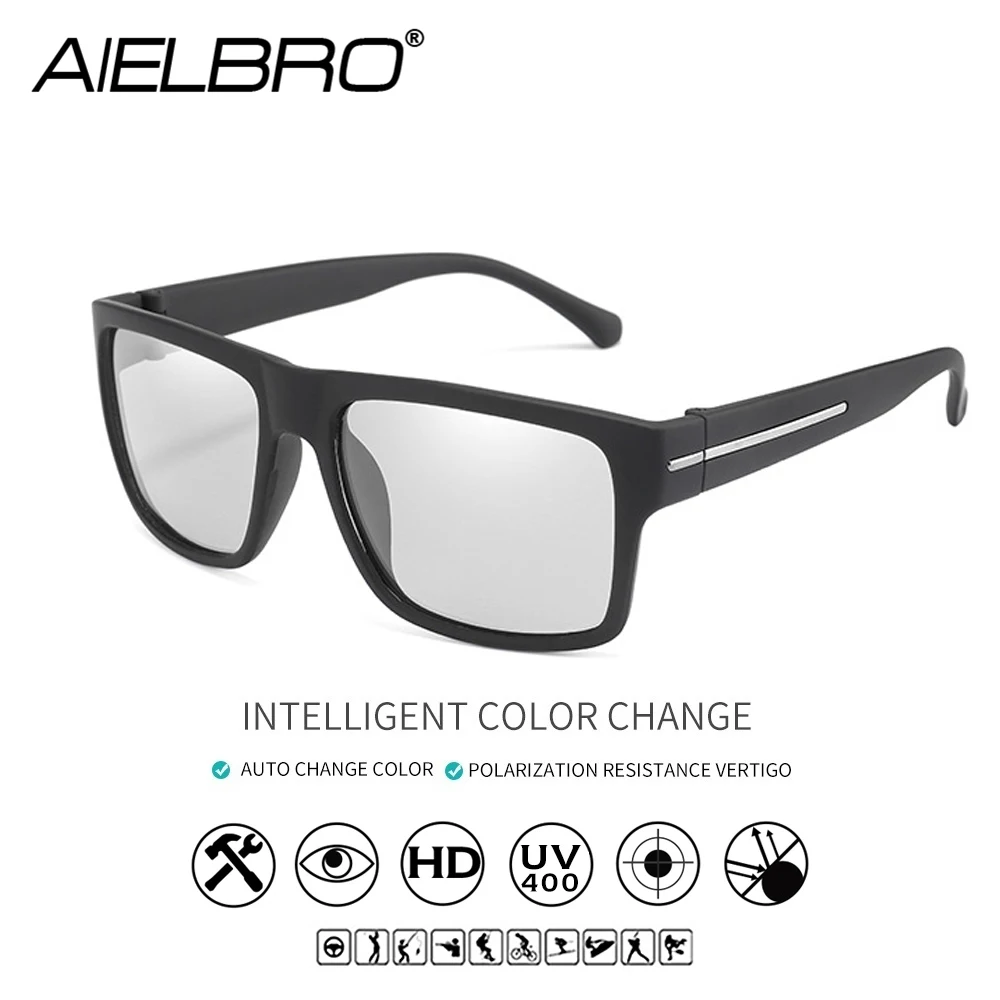 

AIELBRO Polarized Photochromic Sunglasses Men Women TAC Lens Fishing Hiking Sports Sun Glasses Vision Driving Goggles Gafas