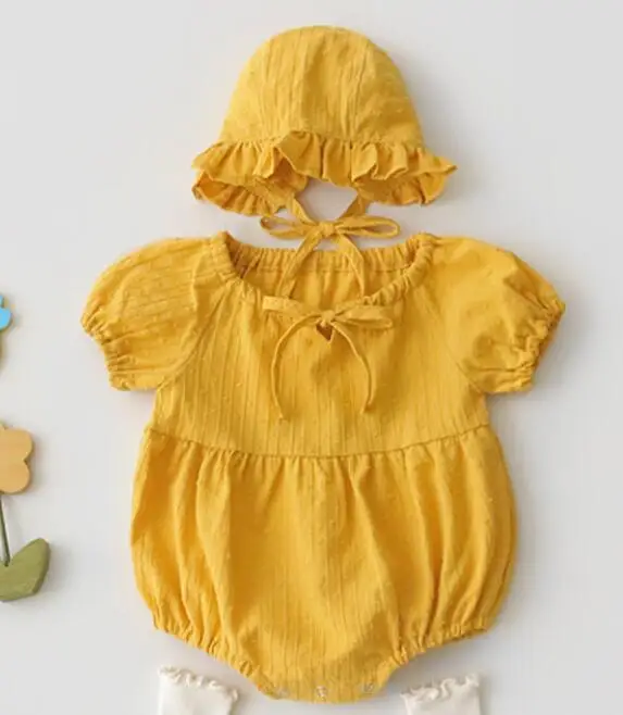 B92H46 Yellow 1-3Yrs кружевное платье для малышей с длинным рукавом хлопковая Осенняя футболка с длинными рукавами модные футболки с круглым вырезом для девочек+ шляпа с рисунком в виде принцессы, Одежда для младенцев - Цвет: B92H46 Yellow