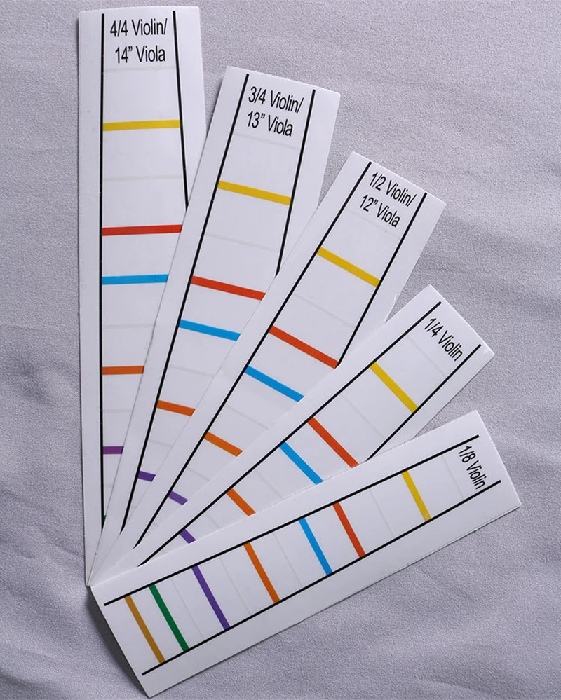 4/4-1/8 fingerboard sticker violin /viola pitch position sticker no glue finger position practice scale 1pc violin fretboard stickers