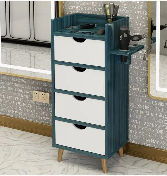 Barbershop cabinet Hair salon tool cabinet beauty salon storage cart tool car storage display