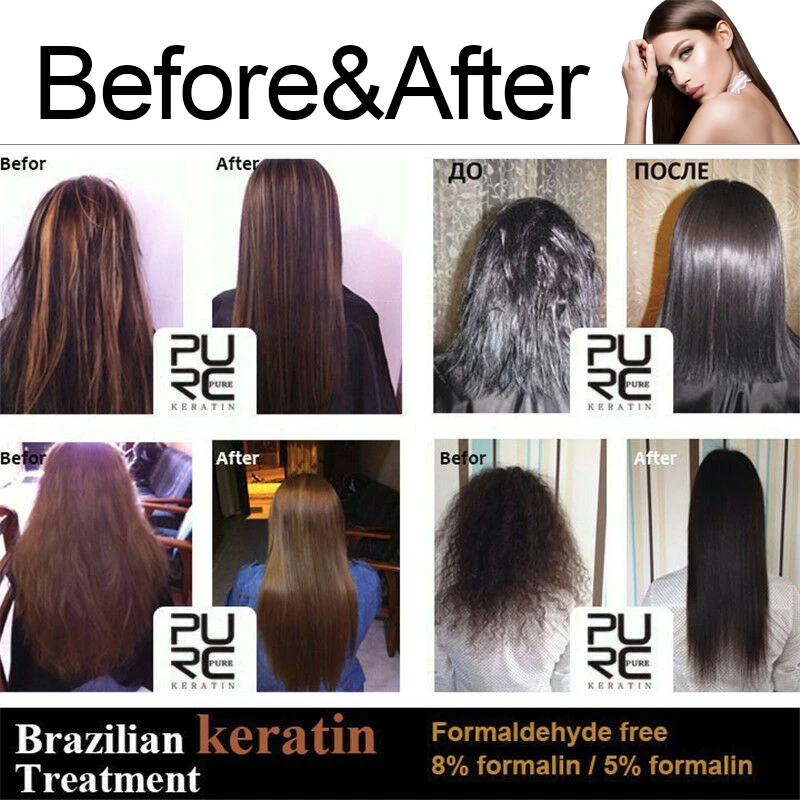 Hair Treatment Banana Flavor Keratin Treatment Straightening Hair Repair Damage Frizzy Hair Brazilian keratin Treatment TSLM2