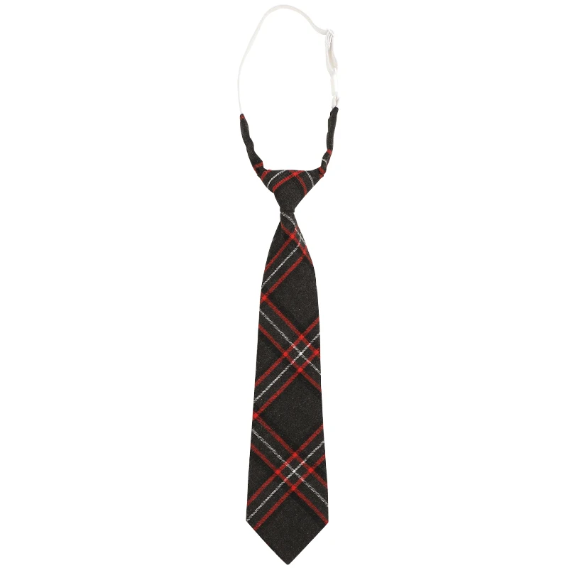 Woven Necktie Fashion Women Cotton Boys Girls Slim Plaid For Christmas Gifts Casual Novelty Rubber