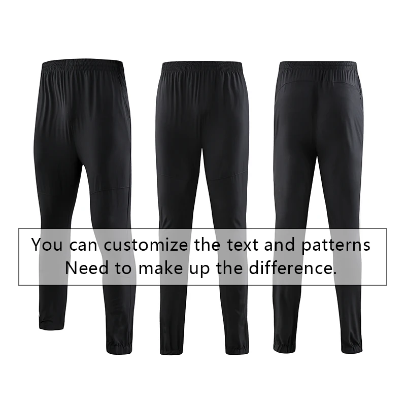 

Sport pants Men fall running straight pants stretch fitness training splice plain color pants
