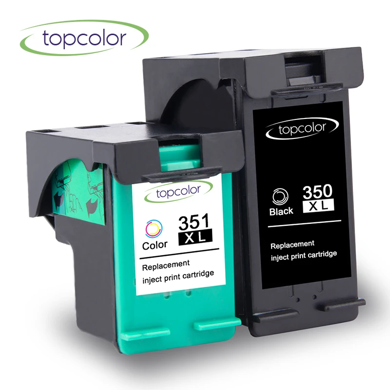 

Topcolor Ink Cartridge 350XL 351XL Fit for HP 350 HP 351 hp350 hp351 CB336E CB338E for hp Printer D4260 D4280 D4360 J5725 J5730