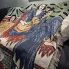 Couvertures pour femmes, tapis Matisse décoratif, pour canapé, loisirs et simple, décontracté ► Photo 3/5