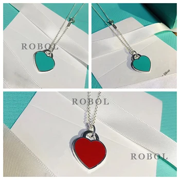 

XL TFB RLLEN Quality Original Fashion Elegant Heart-shaped Necklace Pendant DIY Jewelry Jewelry Gift for Women Free Shipping