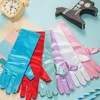 3-10Y Girls Satin Gloves Snow Queen Glove  Princess Costume for Kids Party, Wedding, Formal Pageant Birthday Party 6