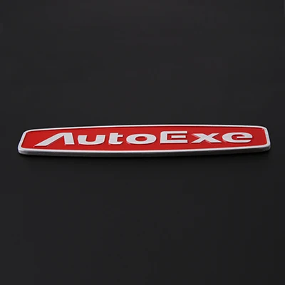Red 10 x новейшая 3D Эмблема багажника из алюминиевого сплава для Mazda AutoExe автомобильные аксессуары клейкий логотип для автомобильного стайлинга значок - Название цвета: Red