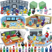 1036PCS Among Model Kits Building Blocks Sets Mini Alien Us Figures Toys Bricks Juguetes DIY For Children As Christmas Kids Gift