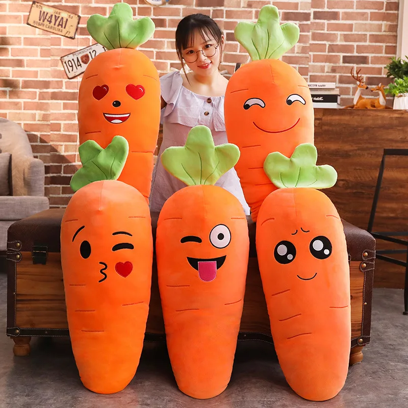 45-110cm Cartoon Plant Carrot Plush Cute Pillow Dolls Stuffed Soft - Main Image