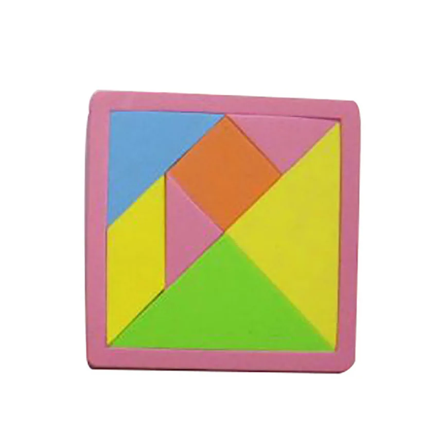 7 Pieces EVA Foam Tangram Brain Educational Teaser Puzzle Game Kid Toys