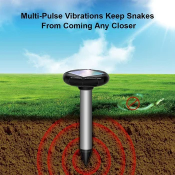 

Solar Powered Snake Repellent for Outdoors,Ultrasonic Snake Repellent,Snake Away Repellent Safe for Dogs,Solar Snake Repellent f