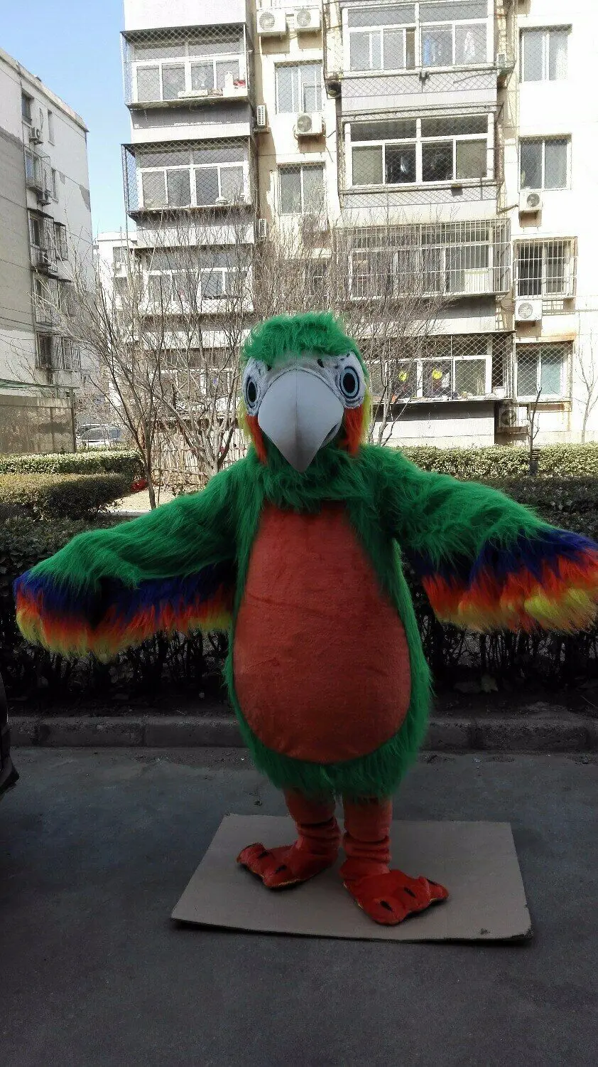 

Plush Parrot Mascot Costume Suits Cosplay Party Game Outfits Advertising Promotion Carnival Halloween Xmas Adults Fursuit