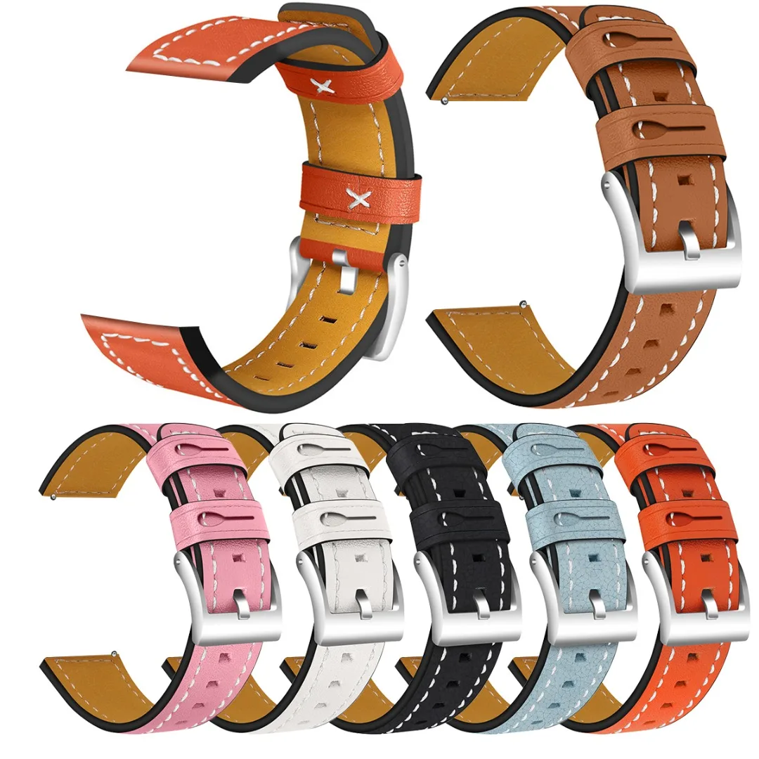 

Luxury Genuine Leather Watch Strap Bracelet For Fitbit Versa/Versa 2/Versa Lite Smart Watch Wristband Steel Buckle Watchband