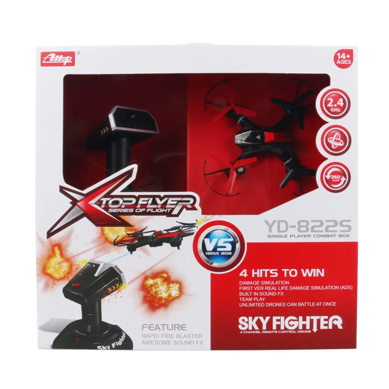 

Ya Gotta 822S Remote Control Aircraft Unmanned Helicopter Mini Drop-resistant Four-axis CHILDREN'S Toy Battle Mode Aircraft