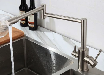 

Kitchen Faucet Drinking Water Single Hole Black Hot and cold Pure Water Sinks Deck Mounted Mixer Tap