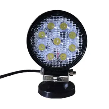 

27W LED Work Light 9pcs*3w Round Floodlights Driving Offroad Flood Reversing Lamp Truck Auto Bar Inspection Lamp