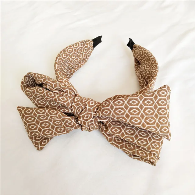 Floral Big Bow  Hairbands  For Women Korea Hair Accessories For Girls Hair Band Hair Bows  Hairband Headbands Wine Red