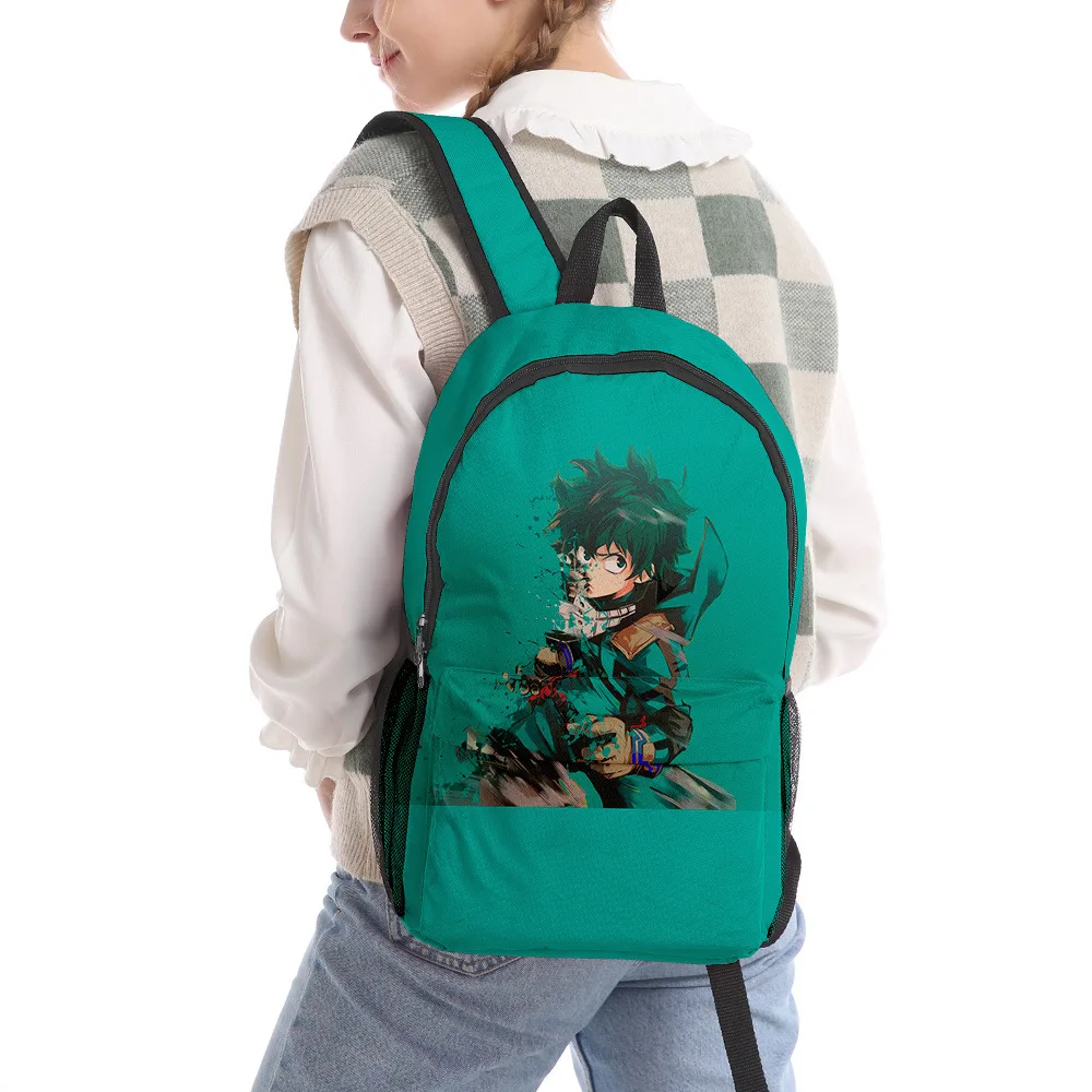 

Boys Girls Japan Anime My Hero Academia Backpack Teenager Students Tough School Bags 3D Oxford Waterproof Sports Laptop Backpack