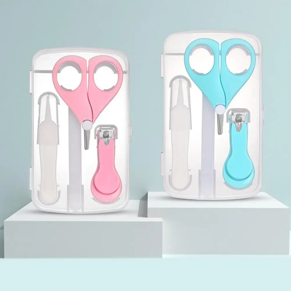 1 Set Lightweight Nail Clippers Creative Nail Scissors Anti-rust Easy Cleaning Clippers Scissors Care Set