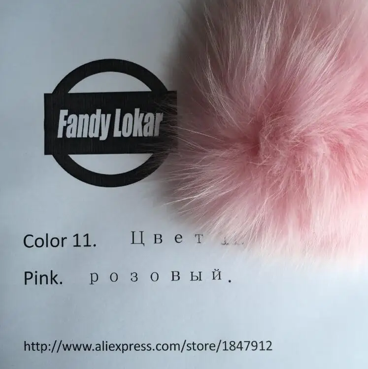 Fandy lokar, новая шуба из натурального Лисьего меха, Женское зимнее пальто из натурального меха лисы, пальто с длинным рукавом, Женский натуральный жакет из меха RFC094 - Цвет: RFC094 pink
