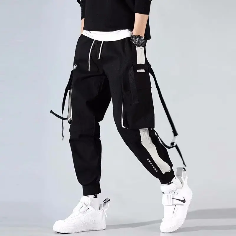 Men Casual Pants Prowow Streetwear Men's Cool Pants Pocket Loose HipHop Fashion Joggers Trousers Men Casual Fashion
