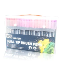 12/72/100 Цвета акварельные маркеры для рисования набор для рисования Профессиональная щетка для волос, ручка граффити карандаши для рисования художественный Маркер ручки