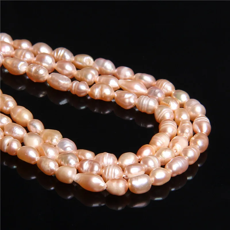 4-4.5mm Freeform champagne Real Natural Baroque Pearls Beads Loose for women diy Jewelry Making Bracelet earring Necklace | Украшения и