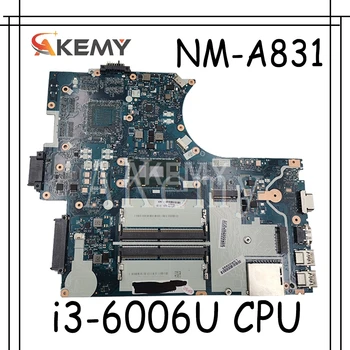 

SAMXINNO For Lenovo Thinkpad E570 E570C CE570 NM-A831 Laotop Mainboard NM-A831 Motherboard with i3-6006U CPU