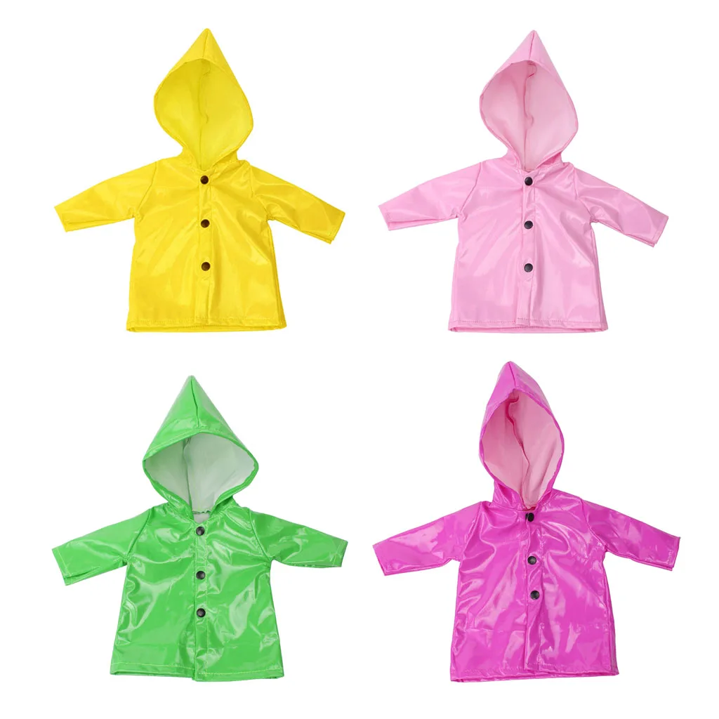 Raincoat Clothes Coat for 18 Inch AG American Doll Doll Outfit Candy Color