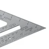 INGBONT 7 Inch Measurement Layout Tool Aluminum Alloy Triangle Square Ruler Framing Building Carpenter Protractor Line Guide ► Photo 3/6