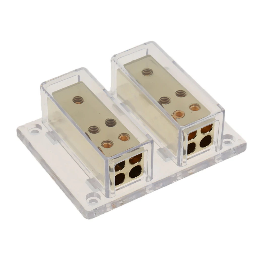 Banhado a Ouro Carro Awg Power Terra Cabo Distribuição Bloco Divisor 8-way 4 - 8 4 Cheap Fusíveis