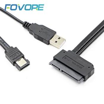 

2.5'' Hard Disk Drive SATA 22Pin to eSATA Data USB Powered Cable Adapter