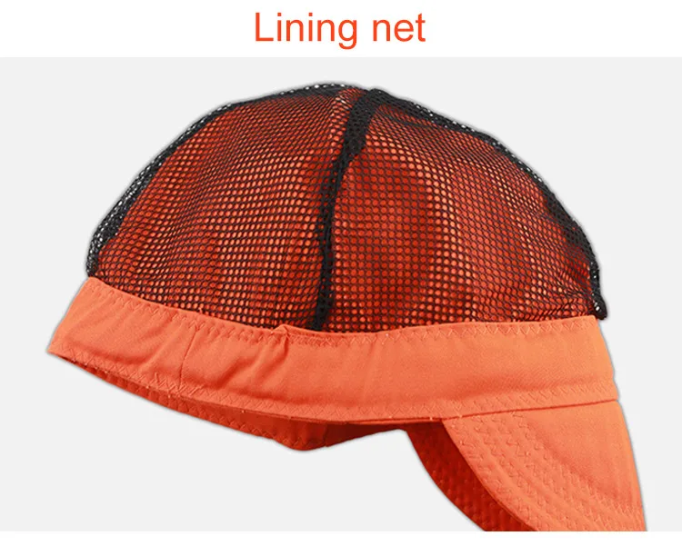 Flame-retardant safety helmet labor safety protection welding dust-proof hat fire-retardant sail cap insulation Breathable