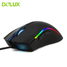 Deluxe M625 PMW3360 oyun bilgisayarı fare profesyonel oyun RGB optik Usb Mause ergonomik kablolu 7 düğmeler 12000 DPI oyun fare