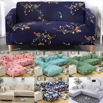 

49 Flower print Elastic Couch Sofa Cover for Living Room Slipcover Armchair Furniture Cover 1/2/3/4 seater Nordic Simple style