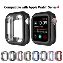 Тонкий мягкий чехол из ТПУ для Apple Watch Series 1 2 3 38 мм 42 мм защитный чехол для iwatch Series 4 40 мм 44 мм