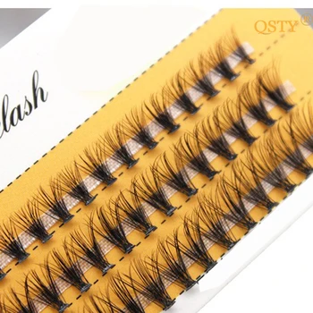 

QSTY 0.07C 20D Professional Individual Eyelash Extension Natural Long Black Effect Makeup False Cluster Eyelashes Soft Cilia
